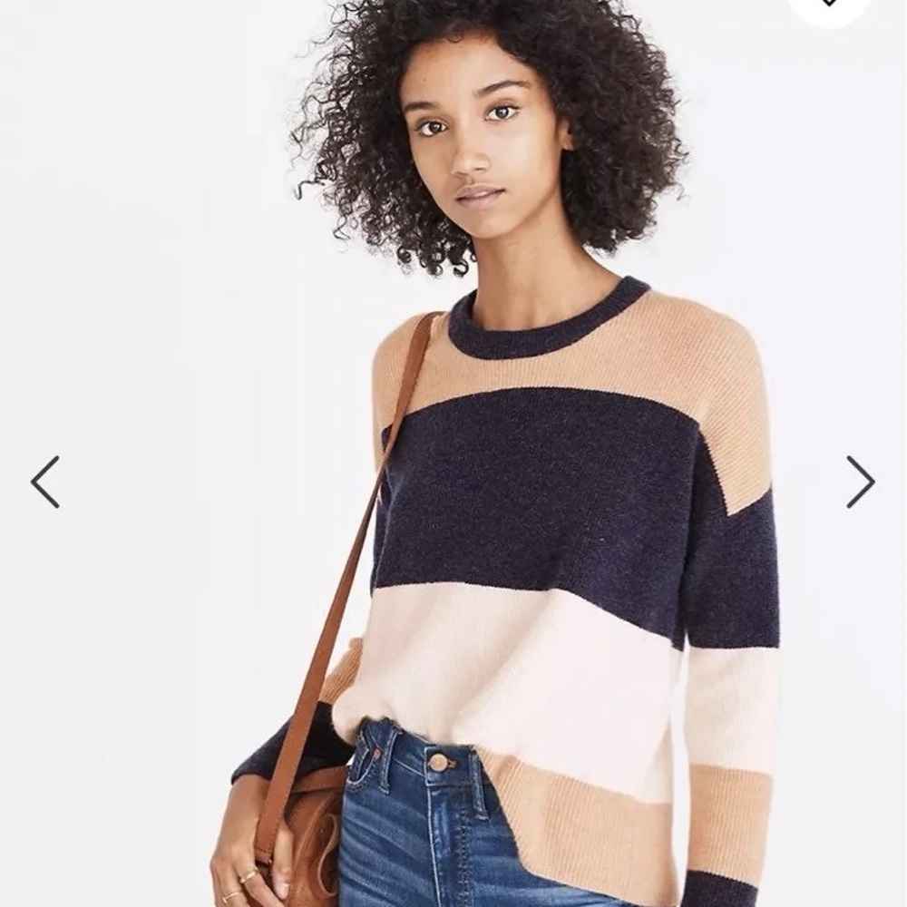 Madewell sycamore stripe pullover